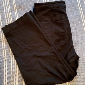 Everlane Straight-leg Crop, Black, size 12